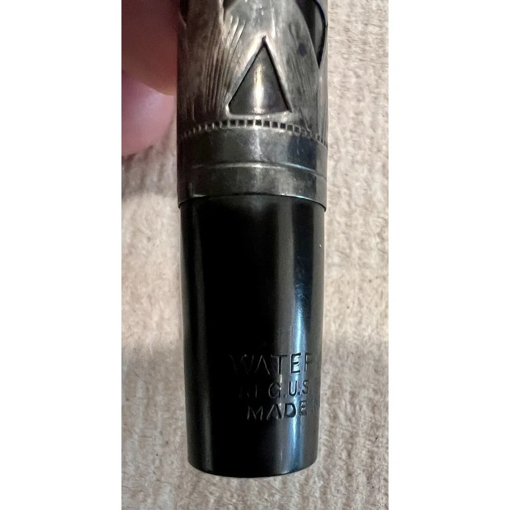 Ultra Rare Waterman 455 Sterling‎ Silver Overlay Fountain Pen 1925